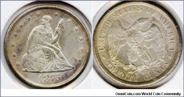 1875 CC 20 Cent
