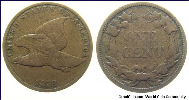 1858 Flying Eagle Cent