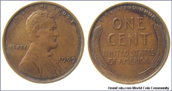 1909-VDB Lincoln Cent