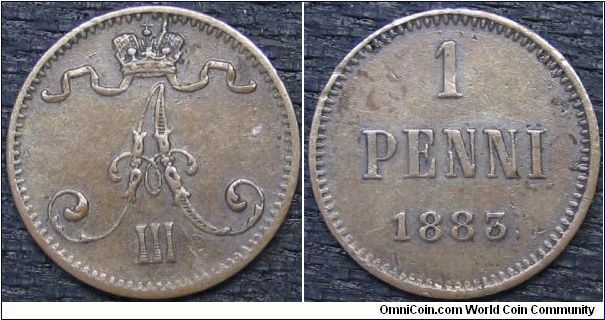 1 penni Grand Duchy - Alexander III