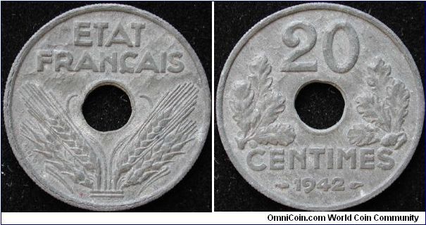 20 Centimes
Zinc
Vichy
Thick flan