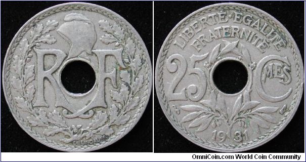 25 Centimes
Cu-Ni