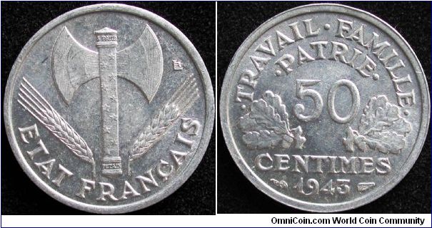 50 Centimes
Aluminium
Vichy