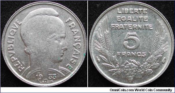 5 Francs
Nickel