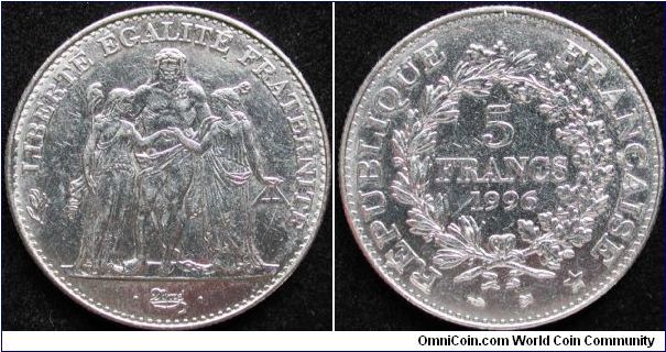 5 Francs
Nickel clad Cu-Ni