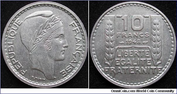 10 Francs
Cu-Ni
Small head