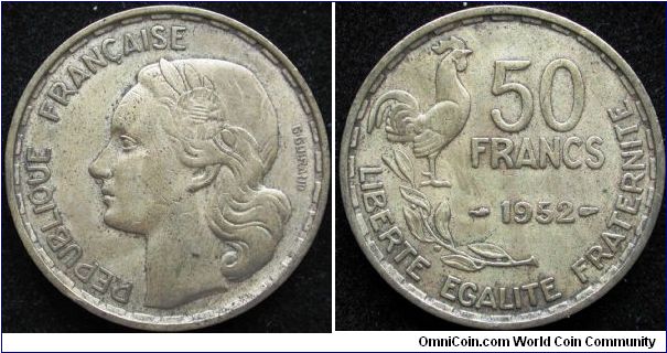 50 Francs
Aluminium bronze