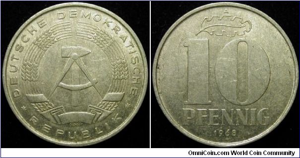 10 Pfennig
Aluminium
GDR