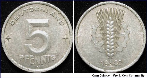 5 Pfennig
Aluminium
GDR