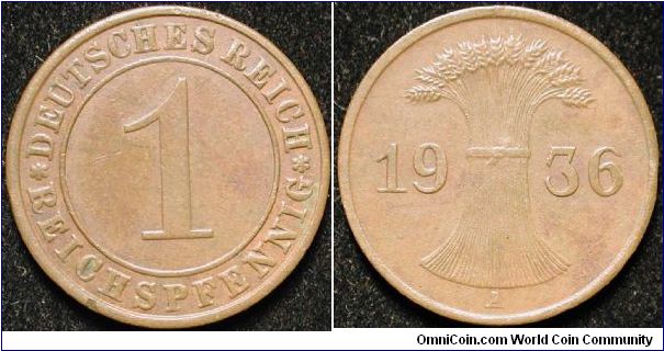 1 Reichspfennig
Bronze
A
