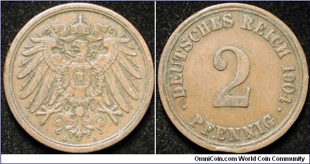 2 Pfennig
Bronze
A