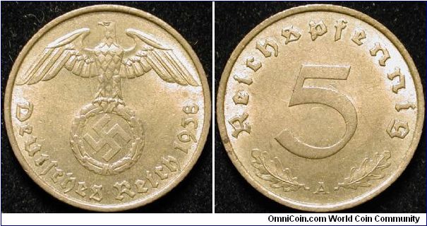 5 Reichspfennig
Aluminium bronze
A