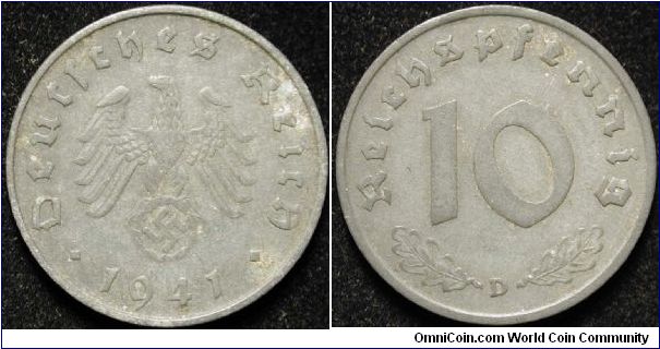 10 Reichspfennig
Zinc
D
