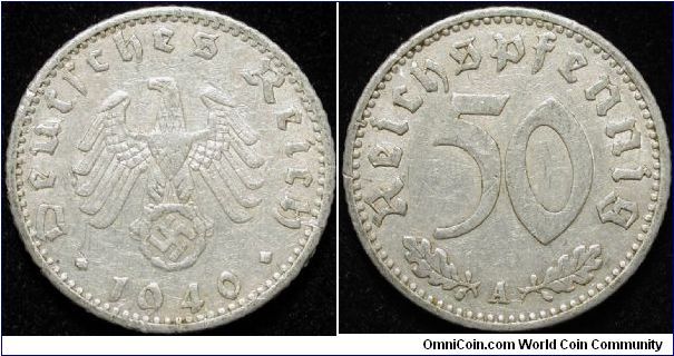50 Reichspfennig
Aluminium
A