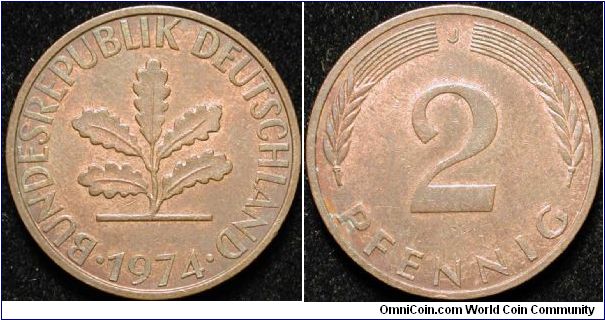 2 Pfennig
Bronze clad steel
J