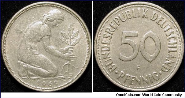 50 Pfennig
Cu-Ni
F