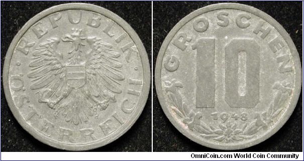 10 Groschen
Zinc