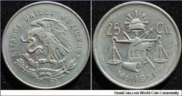 25 Centavos
Ag 300 3.33g