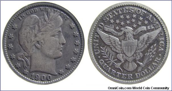 1900 Barber Quarter