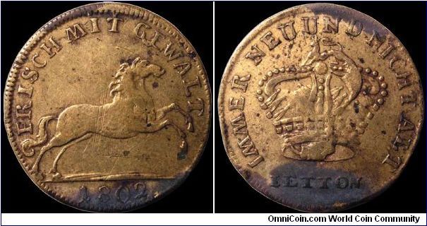 German Medal, German States.

An anti-revolutionary jeton that extols the virtue of having a monarchy. I still know nothing about this jeton. It could be a reaction to Napoleon's rise in France or the changing world in which these folks found themselves.                                                                                                                                                                                                                                                    