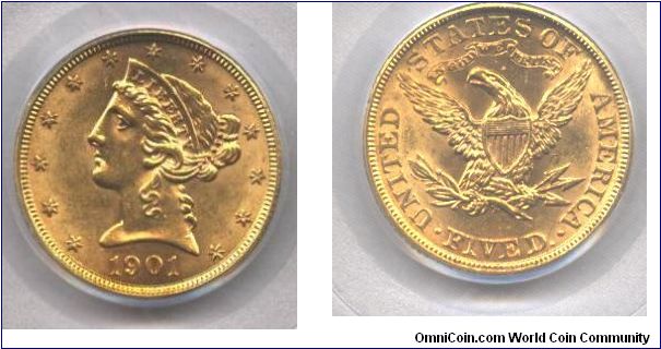 $5 Liberty Head Gold Piece