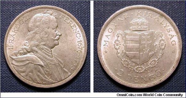 1935 Hungary 2 Pengo
