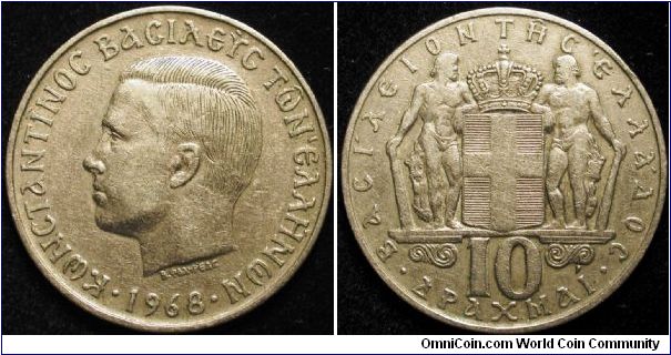 10 Drachmai
Cu-Ni