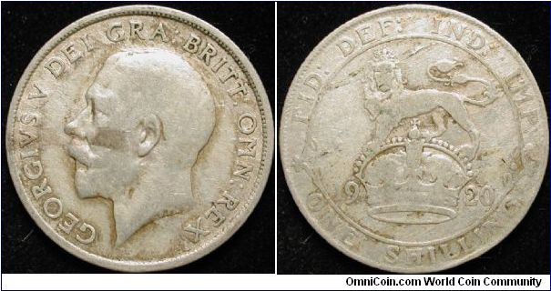 1 Shilling
Ag 500 5.65g