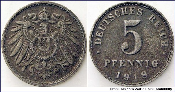 5 Pfennig.                                                                                                                                                                                                                                                                                                                                                                                                                                                                                                          