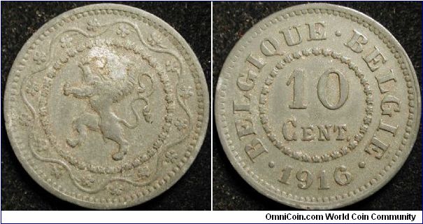 10 Centimes
Zinc
Occup. WW I