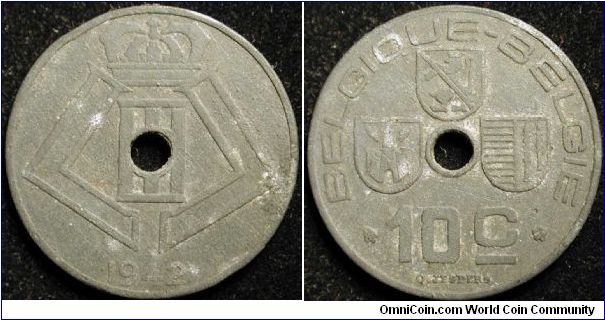 10 Centimes
Zinc
Leopold III
Occup. WW II
French-Flemish