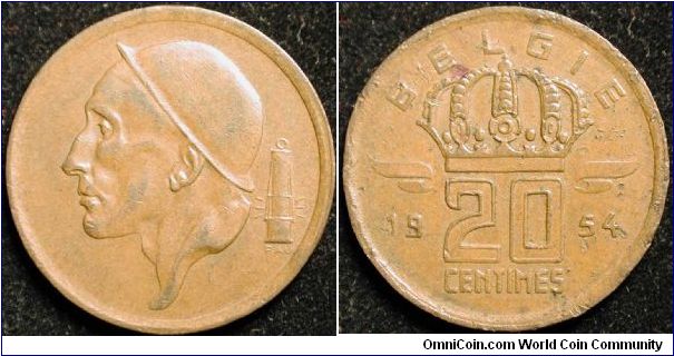 20 Centimes
Bronze
Flemish