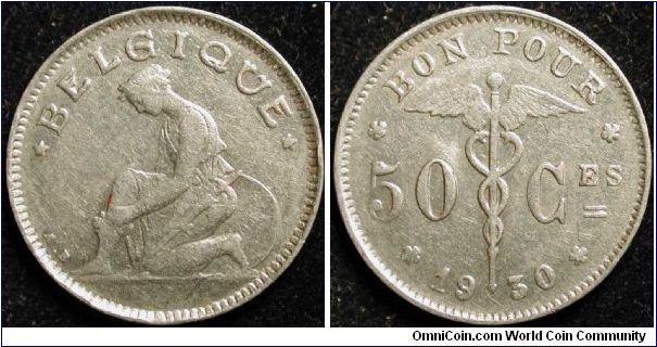 50 Cenimes
Nickel
French