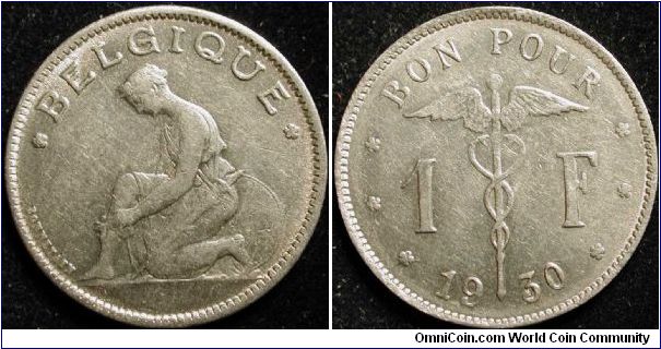 1 Franc
Nickel
French