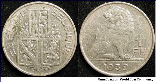 1 Franc
Nickel
Flemish-French