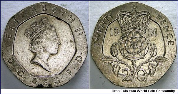 20 Pence.                                                                                                                                                                                                                                                                                                                                                                                                                                                                                                           
