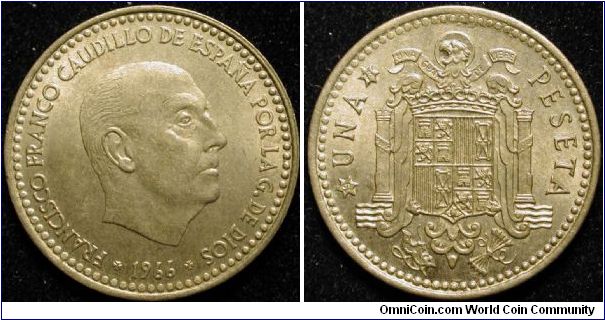 1 Peseta
Aluminium bronze in fact 1973