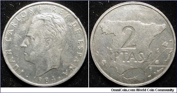 2 Pesetas
Aluminium