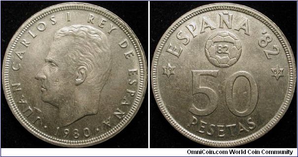 50 Pesetas
Cu-Ni
In fact 1982