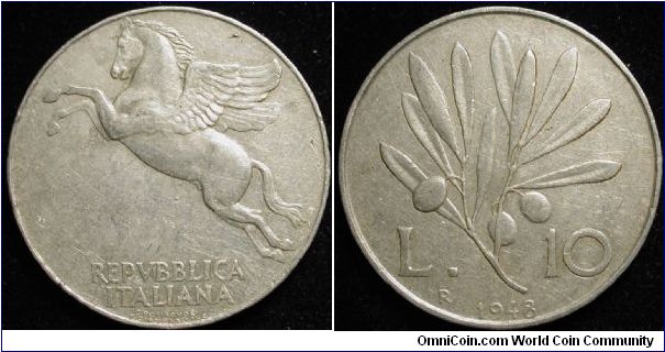 10 Lire 
Aluminium