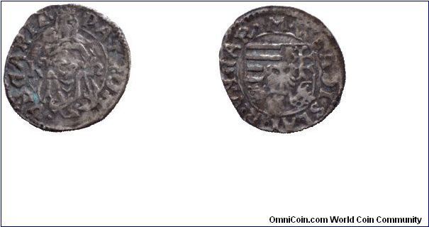 Hungary, denár, no date, Ag, from II. Ulászló (Vladislaus II, 1490-1516).                                                                                                                                                                                                                                                                                                                                                                                                                                           