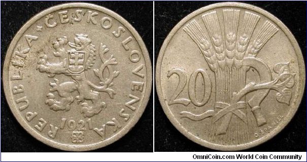 20 Haleru
Cu-Ni
Czechoslovakia