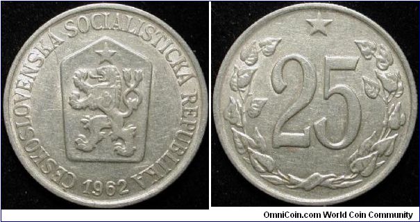 25 Haleru
Aluminium
Czechoslovakia