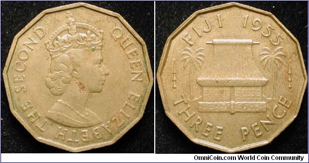 3 Pence
Nickel brass