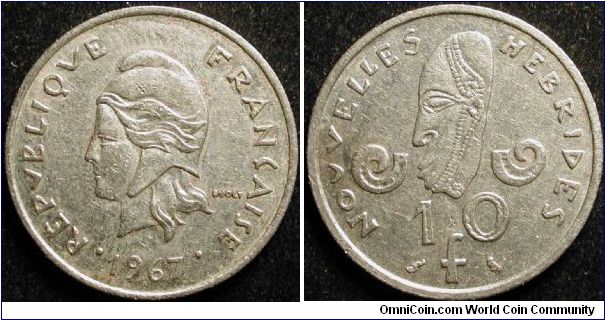 10 Francs
Nickel
New Hebbrides