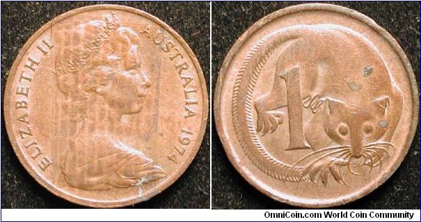1 Cent
Bronze