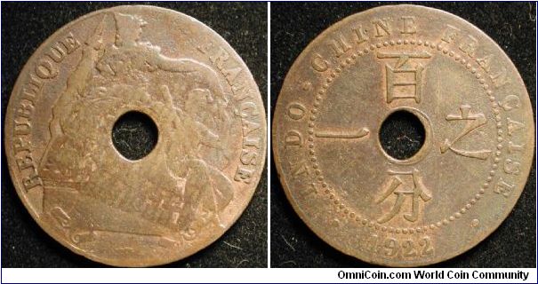 1 Cent
Bronze
French Indo-China