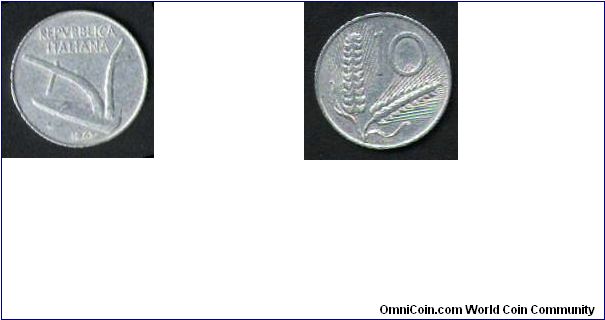10 centesimi 1962,