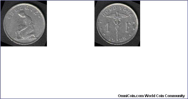 1 FRANC Issued 1929