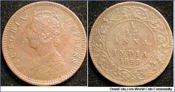1/12 Anna
Copper
British India